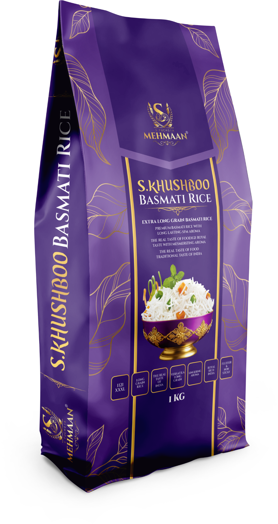 Mehmaan S. Khushboo Basmati Rice pack